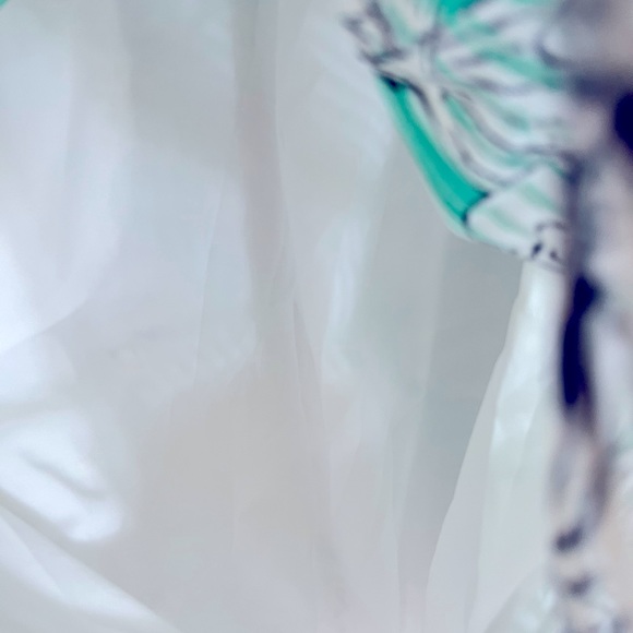 NWT Crown & Ivy beautiful XS green and white print dress - Picture 8 of 11